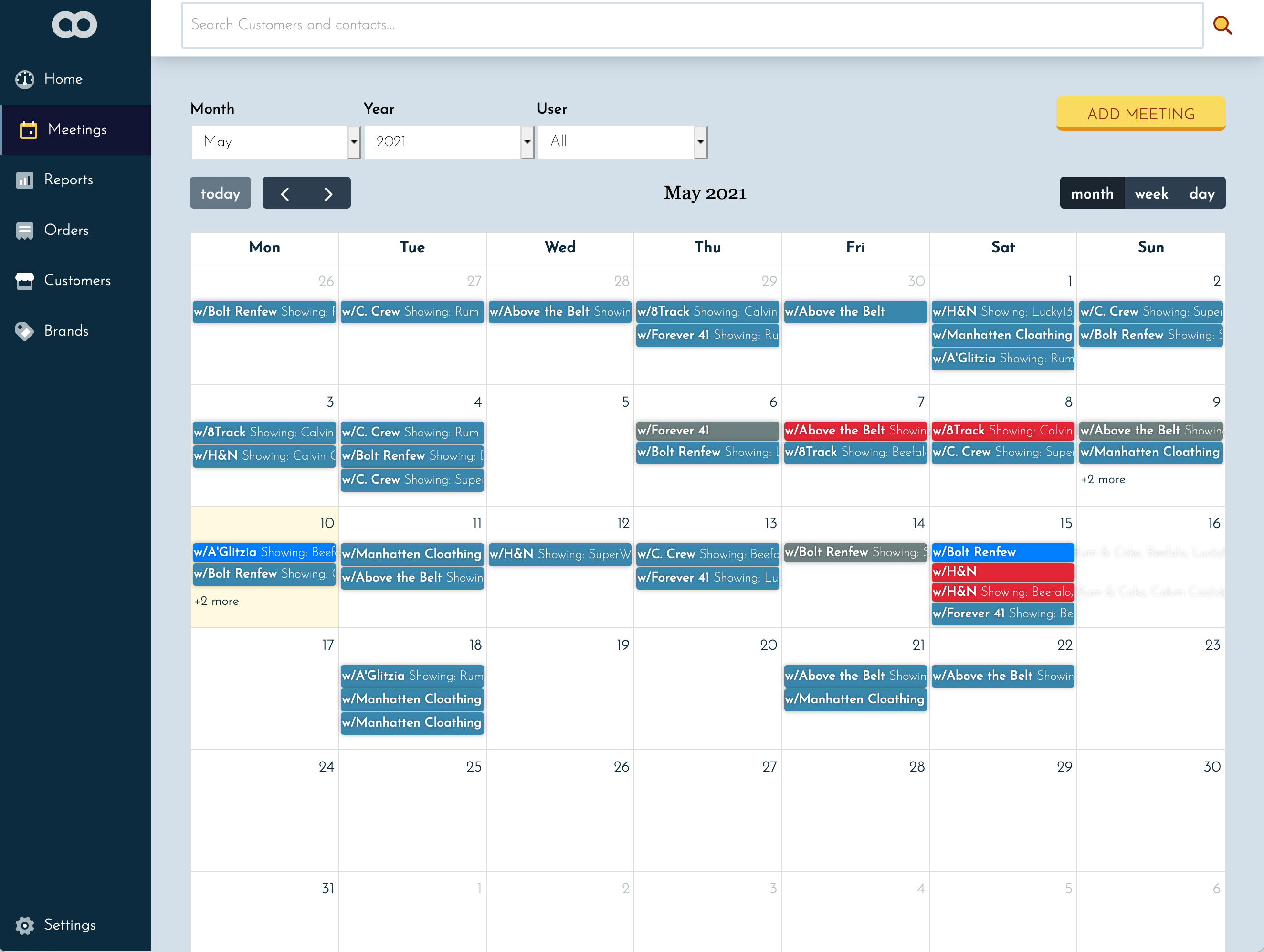 Calendar Screenshot